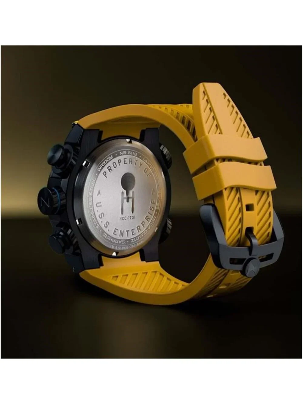 NWT Nubeo Deimos Chronograph Yellow Dial Men's Watch